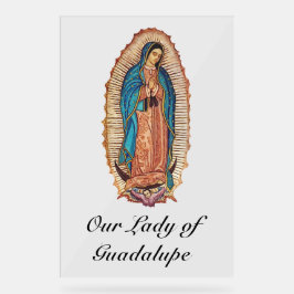 Our Lady of Guadalupe Miraculous Tilma Fine Art Acrylschild