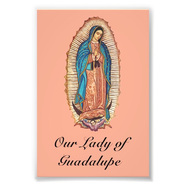 Our Lady of Guadalupe Miraculous Tilma Fine Art Fotodruck (Vorne)
