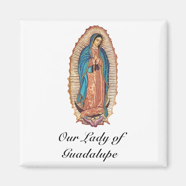 Our Lady of Guadalupe Miraculous Tilma Fine Art Magnet (Vorne)