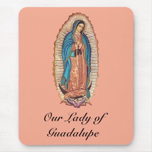 Our Lady of Guadalupe Miraculous Tilma Fine Art Mousepad (Vorne)
