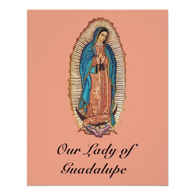 Our Lady of Guadalupe Miraculous Tilma Fine Art Poster (Vorderseite)