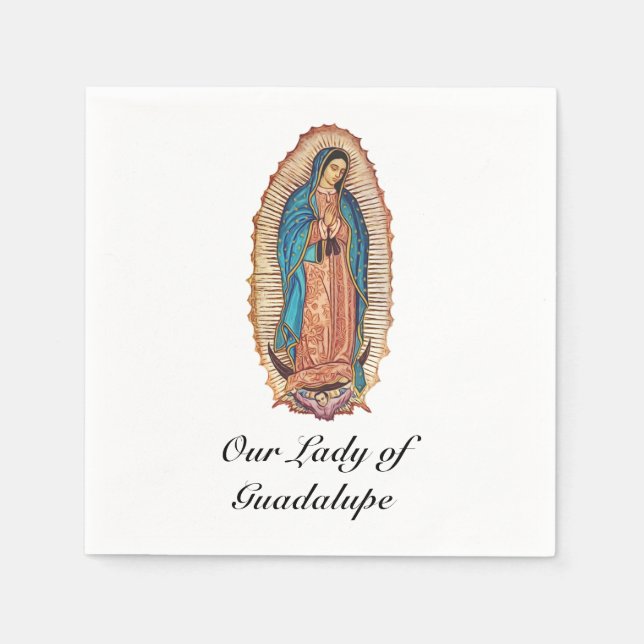 Our Lady of Guadalupe Miraculous Tilma Fine Art Serviette (Vorderseite)