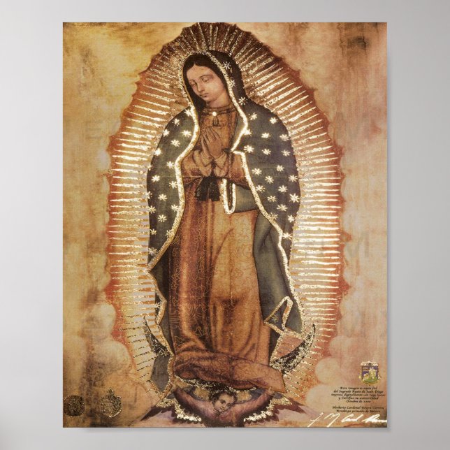 Our Lady Of Guadalupe Mother Mary Poster (Vorne)