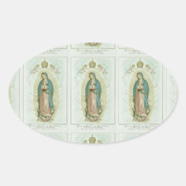 Our Lady Of Guadalupe Ovaler Aufkleber