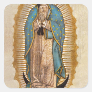Our Lady Of Guadalupe Quadratischer Aufkleber