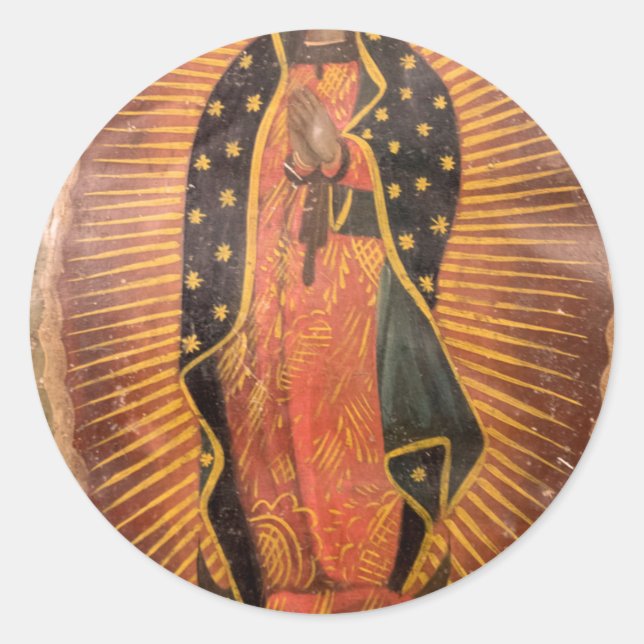 Our Lady Of Guadalupe Runder Aufkleber (Vorderseite)