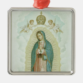 Our Lady Of Guadalupe Silbernes Ornament
