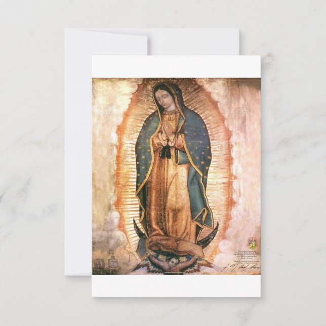 Our Lady Of Guadalupe Vintage Save The Date (Vorderseite)