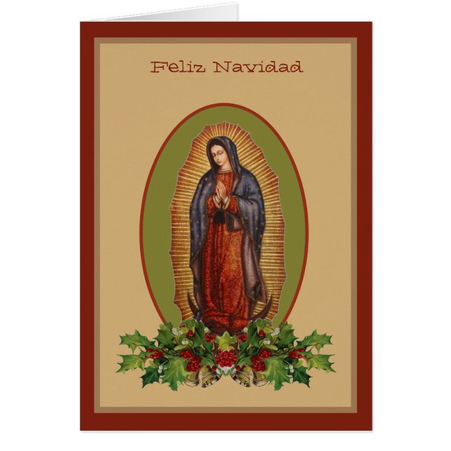 Our Lady of Guadalupe Virgin Mary Feliz Navidad (Vorne)