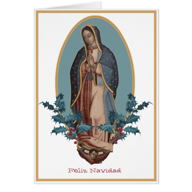 Our Lady of Guadalupe Virgin Mary Feliz Navidad (Vorne)