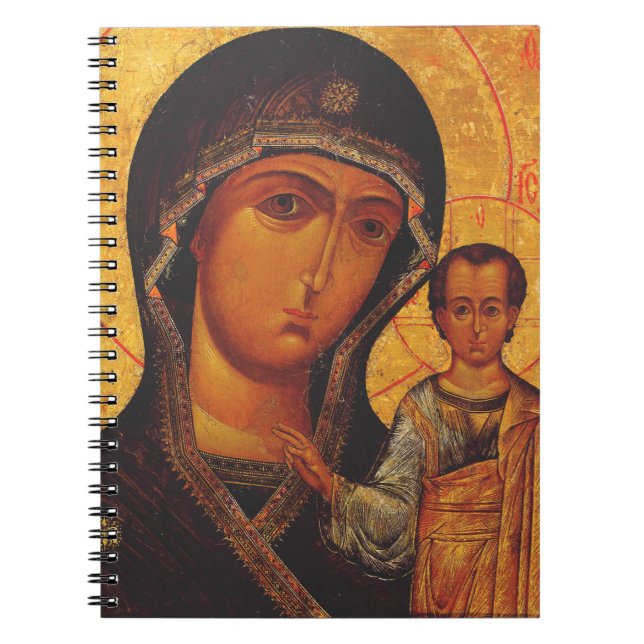 Our Lady of Kazan Orthodox Icon Notizblock (Vorderseite)