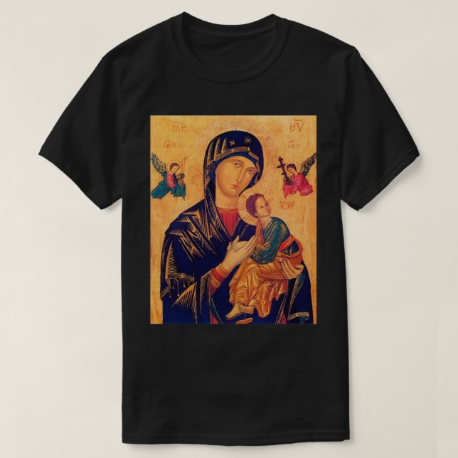 Our Lady of Perpetual Help Byzantine T-Shirt (Design vorne)
