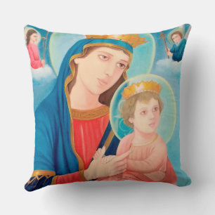 Our Lady of Perpetual Help Catholic Kissen