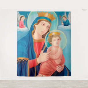 Our Lady of Perpetual Help Catholic Wandteppich