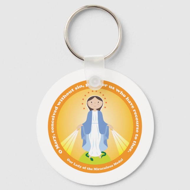 Our Lady of the Miraculous Medal Schlüsselanhänger (Vorderseite)