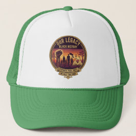 Our Legacy Black History Green Trucker Hat Truckerkappe