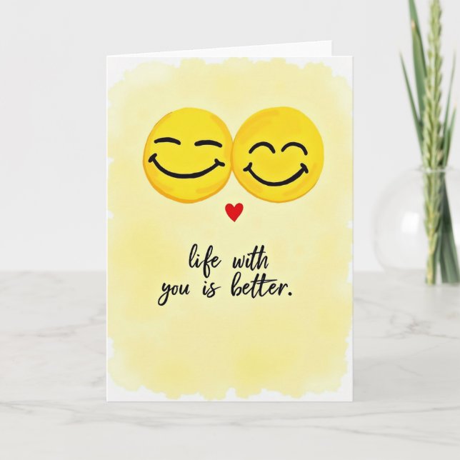 Our Life Is Better Together Card Karte (Vorderseite)