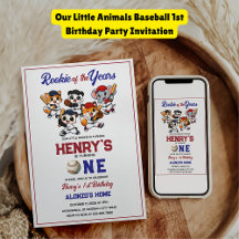 Our Little Animals Baseball 1st Birthday Party
