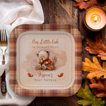 Our Little Cub Fall Teddy Bear Baby Shower auf Deu