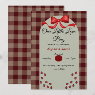 Our Little Love Bug Baby Shower Invitation 