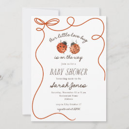 Our Little Love Bug Baby Shower Invitation