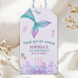 Our Little Mermaid Cute Birthday Party Geschenkanhänger