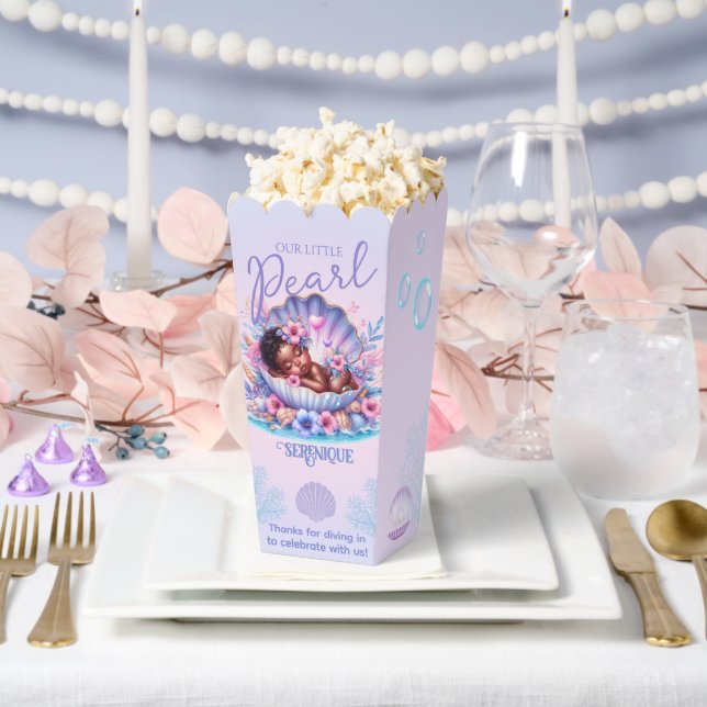 Our little Pearl Seashell Pastel Baby Shower Geschenkschachtel (Hochzeit)