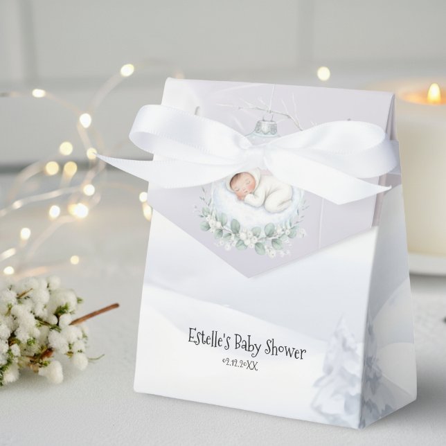 Our Little Snowbaby is on the way Winter Baby Show Geschenkschachtel (Von Creator hochgeladen)