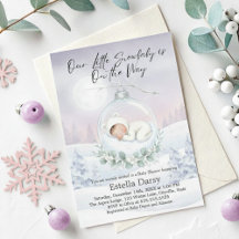 Our Little Snowbaby ist auf dem Weg Winter Baby Sh