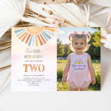 Our Little Sunshine Birthday Invitation