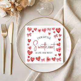 Our Little Sweetheart Baby Shower Napkin Serviette