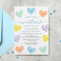 Our Little Sweetheart Candy Hearts Baby Shower