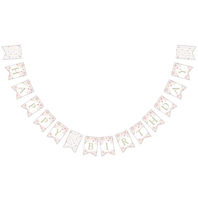 Our Little Wildflower Birthday Banner (Alle)