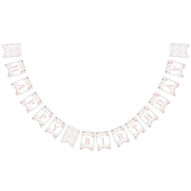 Our Little Wildflower Birthday Banner (Alle)