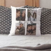 Our Love Story – Couple Photo Throw Pillow