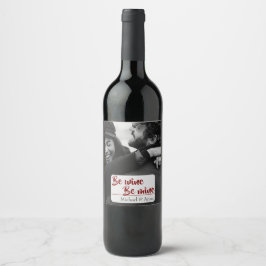 Our Love Story — Custom Photo Wine Label Weinetikett