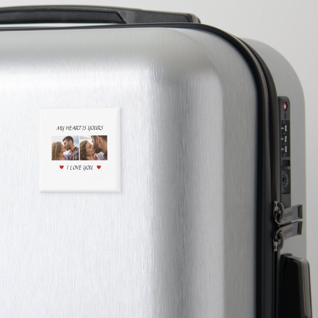 Our Love Story Valentine Magnet Photo & Text (In Situ (Bagages))