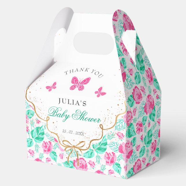 Our Lovely One Baby Shower Geschenkschachtel (Vorderseite)