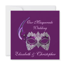 "Our Masquerade Wedding" - Royal Lila Mask [b]