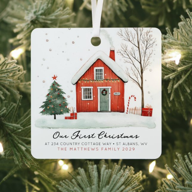 Our New Home First Home Photo Ornament  (InSitu)