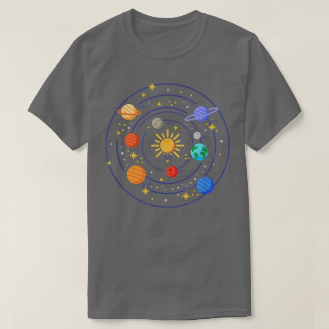 Our Solar System Science Education - Cosmology Con T-Shirt (Design vorne)