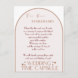 Our Wedding Time Capsule Hinweiskarte