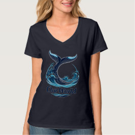 Our World Whale Tail Ocean Conservation T-Shirt