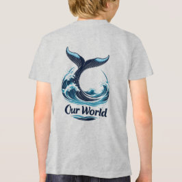 Our World Whale Tail Ocean Conservation Tri-Blend Shirt