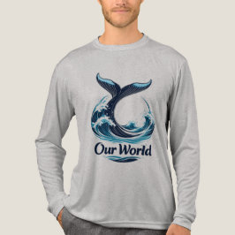 Our World Whale Tail Ocean Conservation Tri-Blend Shirt