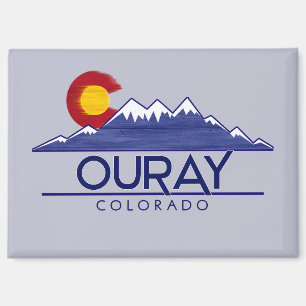 Ouray Colorado Holzmagnet Berge Magnet