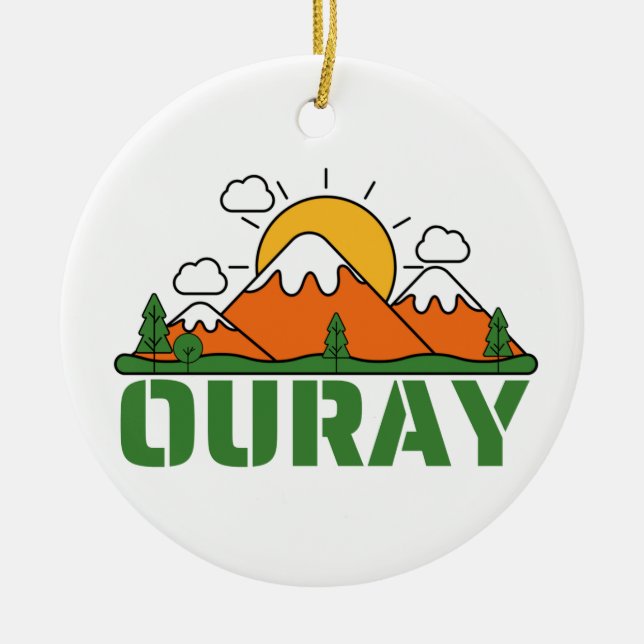 OURAY COLORADO KERAMIK ORNAMENT (Vorne)