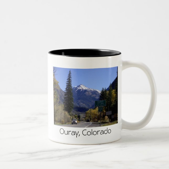 Ouray, Colorado-Tasse Zweifarbige Tasse (Rechts)