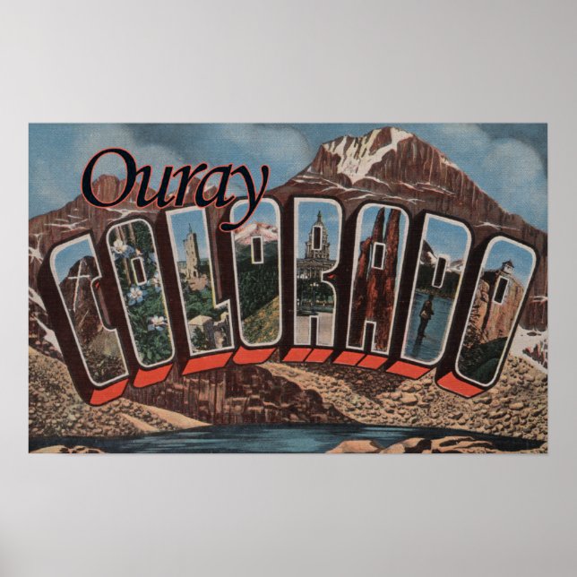 Ouray, ColoradoGroße BriefszenenOuray, CO Poster (Vorne)