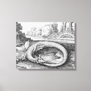 Ouroboros Dragon Leinwanddruck